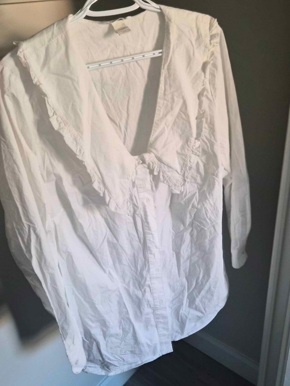 H&M Pilgrim Collar White Blouse